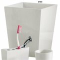 Captain Cold Elegant Collection 6 Quart Wastebasket - White Resin CA3869002